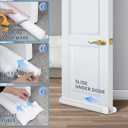 MAXTID Under Door Draft Stopper White 32Inch, Weather Stripping Door Seal, Door Sweep for Exterior & Interior Doors Door Bottom Seal Dust and Noise Insulation Large Door Draft Guard of Doors