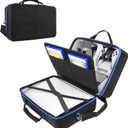 Hard Shell Carrying Case for Playstation 5 Console, Travel Case for PS5 Disc Digital Edition, Storage Bag for PS5 Controllers and Other Accessories