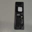 Fullmosa Compatible Apple Watch Bands 45mm 44mm 42mm 46mm 49mm 41mm 40mm 38mm, Metal iWatch Band with Case for Apple Watch Series 9 8 7 6 5 4 3 2 1 SE 10 Ultra, 42mm 44mm 45mm Black Size: 42mm 44mm 45mm