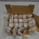 Syhood 22 Pcs Mini Mercury Glass Christmas Ornaments 1.2" Diameter Vintage Glass Balls Christmas Tree Hanging Ornaments for Xmas Party Wreaths Garland Window Decor(Gold)