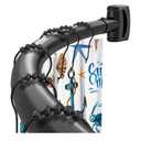 Black Curved Shower Curtain Rod 33-78 Inches Adjustable Splicing Design Need To Drill Shower Rods Curved Round Bowed Rust proof, Premium Stainless Steel Shower Curtain Rod for Bathroom, Bathtub, Stall