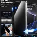 360 Privacy Screen Protector for iPhone 17 Pro,Full Coverage 9H+ Hardness Tempered Glass Easy Installation Anti Spy Private Bubble-Free