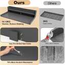 Washer Dryer Countertop, 54" x 27.55" 2-Tier Washer Dryer Topper with Edge, for Laundry Room Organization Gray