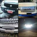 Light Universal License Plate Bumper Frame for Off Road Jeep LED Work Light Bar Mounting Bracket with Front Bull Bar