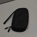 FYY Electronic Organizer, Travel Cable Organizer Bag Pouch Electronic Accessories Carry Case Portable Waterproof Double Layers Storage Bag for Cable, Cord, Charger, Phone, Earphone, Large Size, Black