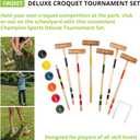 Champion Sports CRQSET Tournament Series Croquet Set