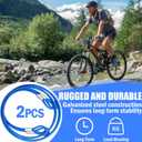 4.7mm(3/16") Steel Security Cable with Loops, Bike Lock Cable, 2Pack