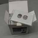 CML Jumbo Duplex Outlet Covers, 20 Pack Oversized Electrical Outlet Wall Plate, 1-Gang Switch Plates, Dual Receptacle Faceplate, Over-Size 3.5 x 5.5, Impact Resistant, Gloss White, ETL Listed