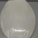Toilet Seat Elongated,Toilet Seat with Quick-Release And Quick-Attach, Plastic Toilet Seat with Soft Close, Easy Install and Clean - Almond