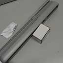 Cordless Mini Blinds, Light Filtering & Room Darkening Horizontal Window Blind for Indoor Windows, Grand Grey, 43" W x 48" H by YELLOW BLINDS