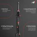 A-Premium Front Strut Shock Absorber [RWD] Compatible with Mercedes-Benz E320 2003-2009, E350 2006-2009 - [w/o Sport Suspension; w/o Air Suspension], Driver and Passenger Side