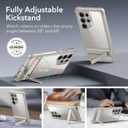 ESR for Samsung Galaxy S24 Ultra Armor Series Case, Full Body Protection Front Cover with Screen Protector and Extra Protective Front Frame, 3 Kickstand Modes, Military-Grade Protection, Clear Grey