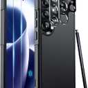 Red2Fire for Samsung Galaxy S25 Ultra Case, [Military Grade Drop Protection] Heavy Duty Full Body Shockproof Protection Non-Slip Phone Case for S25 Ultra Case 6.9 inch Black