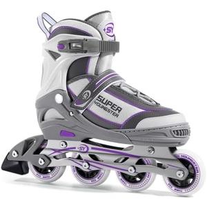 SUPER YOUNGSTER Women's Adjustable Inline Skate, Roller Skates Blades for Female Adults Size XL 41-44