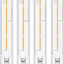 E26 LED Tubular Bulbs,Soft White 3000K,T10 Dimmable LED Bulb,8.9in Tube Edison Light Bulbs 4W Dimmable Tube Vintage Led Bulbs 40 Watt Equivalent,E26 Medium Base Lamp (4-Pack)
