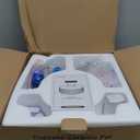 Ceramic Cat Water Fountain, 2.1L/71oz Cupcake Cat Fountain for Dog and Cat Indoor, 2 Ultra Quiet Pumps (Green)