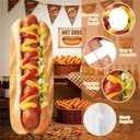 5.38 FT Hot Dog Cardboard Cutout Standup Life-Size Funny Food Standee Photo Booth Props Hot Dog Decorations for Birthday Party Restaurants Fast Food Sausage Festival Market Event Entrance