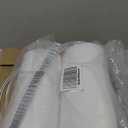 Drum Lamp shades Set of 2, White Line Lamp Shades for Table Lamps Floor Lamp, 13" Top X 13" Bottom X 10" High Large Fabric Lamp Shades, Easy Assembly Replacement Lampshades