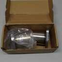 LCGP Exhaust Flange Repair Piping Kit 2.5" OD with Gasket and 3 Bolts for Quick Fix Repair,304 Universal Stainless Steel Exhaust Flange Pipe