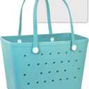 Beach Tote Bag for Women, Rubber Beach Bag Waterproof Sandproof, Extra Large EVA Tote Bag Boat Bag