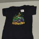Kids St Patricks Day 2026 - Dinosaur Riding Monster Truck T-Shirt, Size 2T