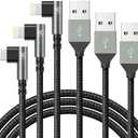 iPhone Charger 10FT,3Pack 90 Degree Charging Cable, [Apple MFi Certified] Long Lightning Cable Fast Charging Cord Compatible for iPhone 14/13/12/11/Pro/Max/Mini/X/Plus/8/7/6/5S/SE/Plus/iPad (10FT)