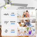 Asyko 46" Silver Low Profile Ceiling Fan with Light and Remote, Modern Flush Mount Ceiling Fans for Bedroom, Living Room, 6 Speeds, Dimmable, Timer, Quiet Reversible