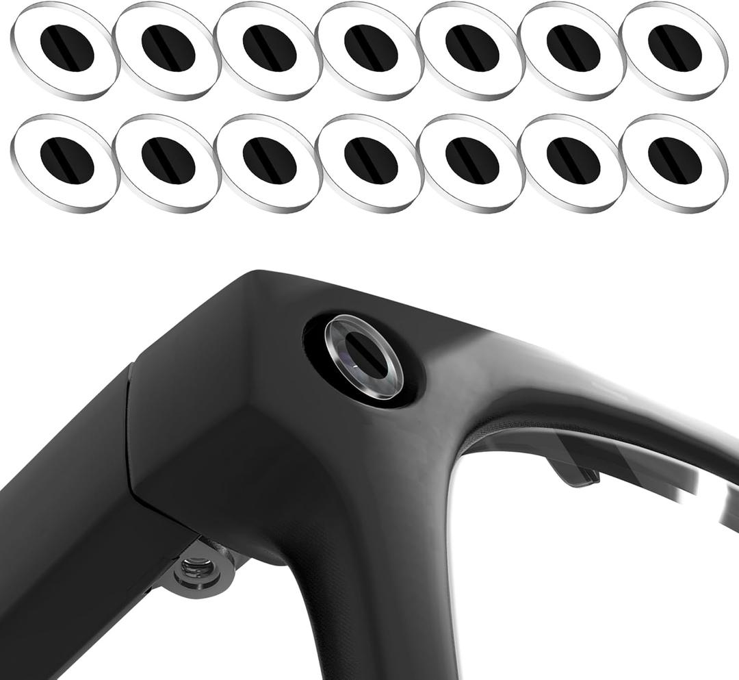 Seltureone 14 Pcs LED Light Cover Compatible with Ray-Ban Meta Wayfarer/Skyler/Headliner/Oakley Meta HSTN Accessories, Blackout LED Light Blocking for RayBan Meta Gen 2