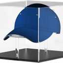 Acrylic Hat Display Case - Baseball Cap Display Stand - UV Protection Football Soccer Hat Cabinet Storage Cover