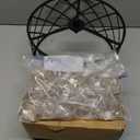 3 Lights E12 Modern Crystal Chandelier Black Round Semi Flush Mount Ceiling Light Fixture Farmhouse Chandelier for Dinning Room Living Room Bedroom Hallway Entryway Kitchen