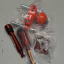 RETRUE Keyed Alike Trailer Lock Set Tow & Store Lock Kit Include Universal Coupler Lock & Dual Hitch Receiver Pin Lock & Trailer Tongue Lock, Red