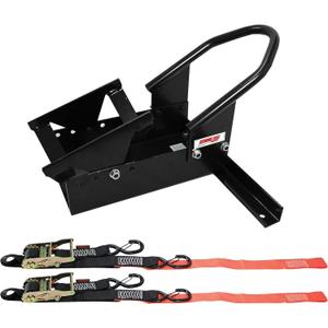 Extreme Max 5600.3204 Deluxe Motorcycle Wheel Chock/Tie-Down Kit