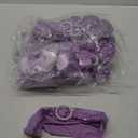 All Sequin Lavender Purple Chair Sashes 100 Pack, Sequin Chair Sashes for Wedding Party Folding Chair Decoration, Sequin Chairs Bands with Buckles for Fiesta Event Decorations