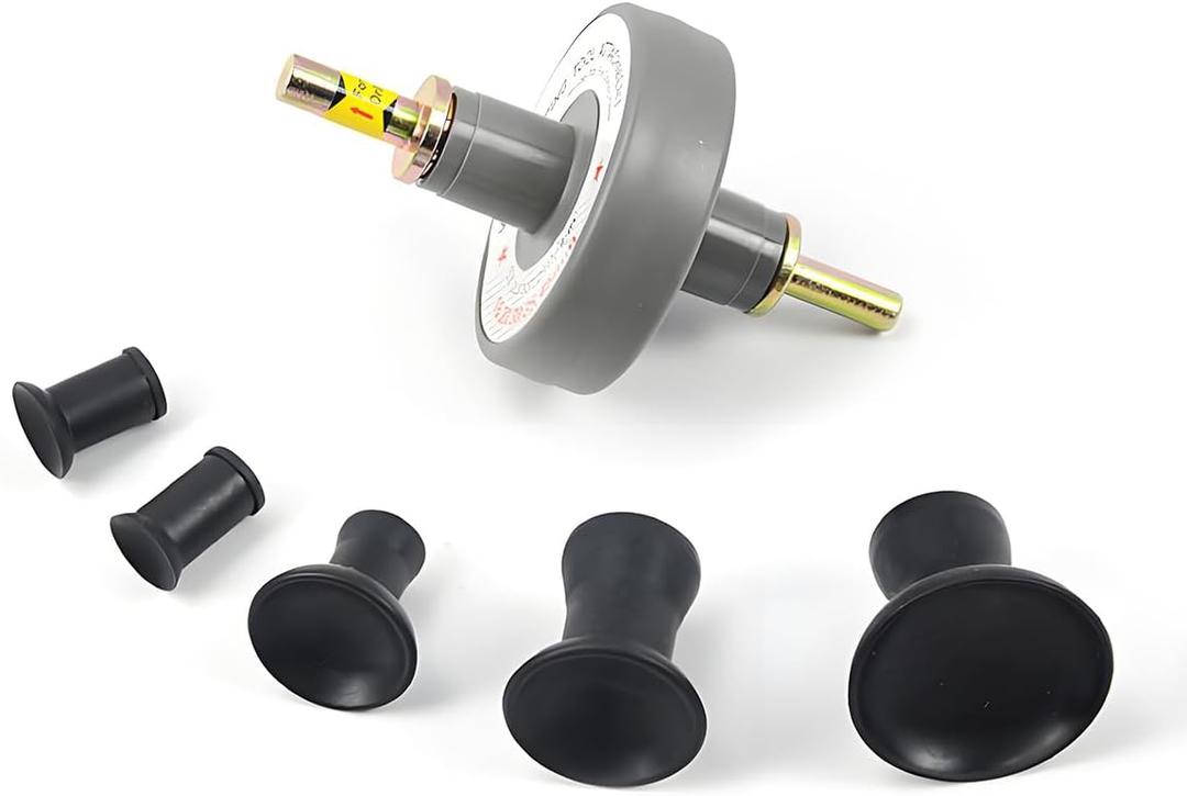 Valve Lapping Tool Kit, Grinding Attachment Tools for Valves with 5 Suction Plates, Universal Automotive Valve Repair Accessories for Small Engine with Operating Speed of 1000-1250 RPM