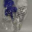 Riceshoot 50 Pcs Christmas Tree Picks and Sprays Artificial Glitter Stem Ornaments Curly Decorative Sticks for Vases Tall Candy Christmas Tree Twigs for Wedding Holiday Party Decoration(White,Blue)