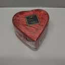 Small Keepsake Cremation Urns for Human Ashes with Velvet Heart Case and Funnel - Crimson : Deep Red Brass Hand Engraved Mini Memorial Urn