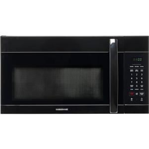 Farberware Over-the-Range Microwave Oven, 1.7 Cu. Ft. - 1000W - Auto Reheat, Multi-Stage Cooking, Melt/Soften Feature, Child Safety Lock, LED Display - Space Efficient & Powerful - Black