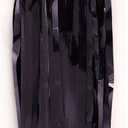 Metallic Black Foil Fringe Curtains Streamers Backdrop For Birthday Parties Halloween Holiday Decoration (1mx2m)