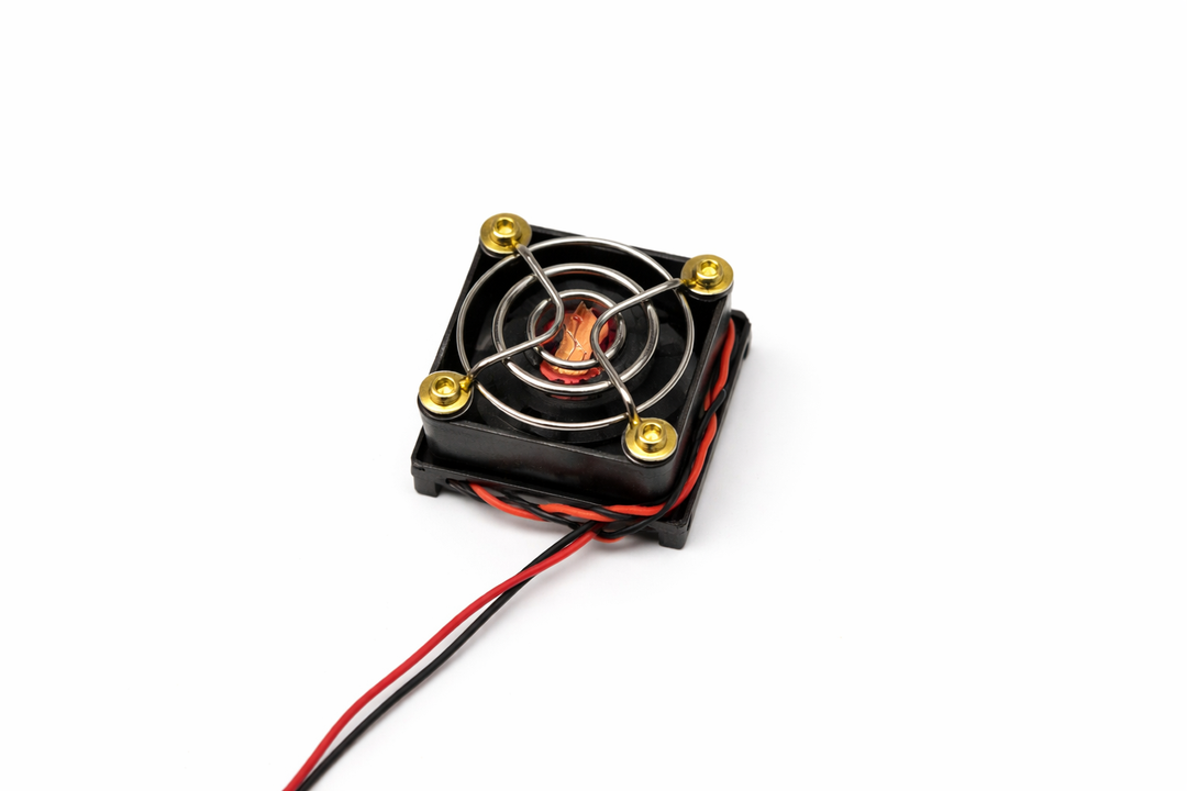 Hobby Fans RC Cooling Fan 28000RPM Aluminum RC Car Motor Fan with Heatsink for RC Car 1/8 1/10 540 550 F540 3650 3660 Motor (Silver)