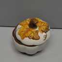 Pfaltzgraff Autumn Berry Covered Pumpkin Bowl, Holds 20 Ounces, Cream