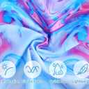 TENVDA Girls Swimsuit Summer Beach Sport Halter Bathing Suits One Piece Swimwear for 2-12 Years Old Kids (3-4T, Blue Marble-halter)