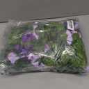 Kisflower 3Pack Artificial Rose Flower Garland, 23.7FT Fake Vines Silk Flowers Hanging Rose Ivy for Wedding Arch Decorations Room Party Home Garden Hotel Office Wall Decor (Purple)