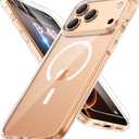 Miracase Magnetic for iPhone 17 Pro Case 6.3" with Screen Protector, [Compatible with MagSafe] Military-Grade Protection, Anti-Fingerprint, Slim Thin Phone Case for 17 Pro Cover, Clear