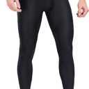 NEOSAN Men's Compression Leggings Base Layer Running Gym Pants (Black, XXL)