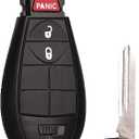 Keyless Entry Remote Control Key Fob Replacement Fits for Dodge Ram 1500 2500 3500 2009- 2012 Charger Challenger Durango Journey Grand Caravan Jeep Grand Cherokee Commander Chrysler 300 Town