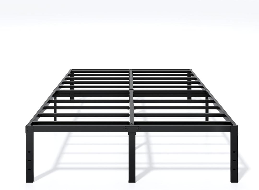 LUMUNANCE Metal Bed Frame Full Size - 16 Inch Heavy-Duty Full Platform Bed Frame No Box Spring Needed, Easy Assembly, Noise-Free, Sturdy Mattress Foundation, Underbed Storage Space