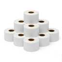 Direct Thermal Labels Roll 2-1/4" x 1-1/4",18 Rolls(10,000 Labels),Compatible with Zebra, Rollo,Eltron &TSC Label Printer,Strong Adhesive Perforated shipping labels for Packages, Barcodes & Office Use