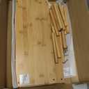 Cabinet Organizer Shelf(Set of 3),Bamboo Kitchen Counter Shelves for Countertop and Cabinet,Stackable Shelf Spice Racks,Large (Natural)