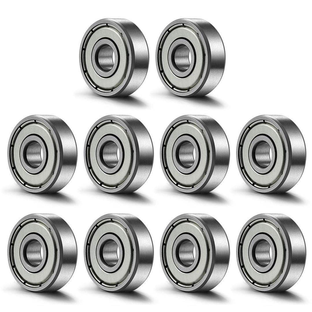Donepart 625ZZ Small Bearings, 5mm ID x16mm OD 5mm Thick Pre-Lubricated and Double Metal Shielded Bearings, for Electric Motors, 3D Printers, RC Vehicles, and Home Appliances 10-Pack