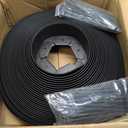 AGTEK 98FT Plastic Landscape Edging Kit 3inch Height No-Dig Garden Edging Border Lawn Edging Roll for Flower Bed Lawn Yard, Black, with 60 Anchoring Spikes